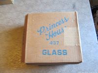 Closed Princess House box marked 437 Glass