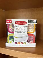 Front of sealed Rubbermaid Balance Meal Kit package