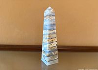 Full view of marble obelisk front