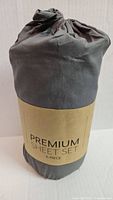 Sealed grey sheet set in original bag