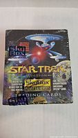 Front view of sealed SkyBox MasterSeries Star Trek Edition trading card box