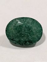 Front view of oval emerald