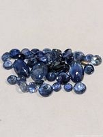 Group of loose blue sapphires