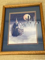 Full view of framed fantasy artwork