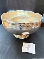 Overall view of Reed & Barton St. Francis silver-plated bowl