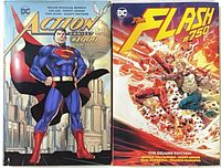 Front view of both deluxe edition hardcovers