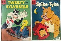 Front covers of both comic books side by side