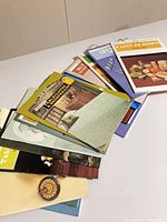 Stack of Shire booklets showing variety of cover designs