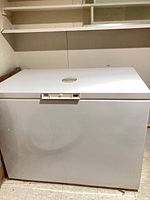 Front view of Kenmore chest freezer