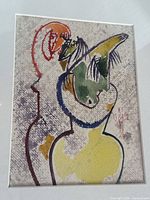 Full view of watercolor with mat