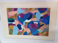 Front view of matted pastel artwork showing full composition