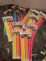 Group of approx. 12 packaged Red Heart Crystalites straight knitting needle pairs
