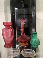 Group shot of all five glass items