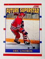 Front of Score Future Superstar #440 Eric Lindros card