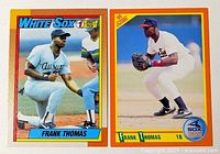 Both rookie cards side by side for overview