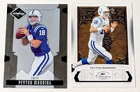 Both Peyton Manning cards side by side