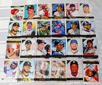 All 24 Topps Gallery baseball cards arranged in four rows