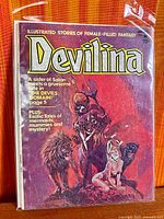 Front view of bagged Devilina No.1 comic magazine