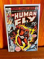 Front view of The Human Fly #1 comic in protective bag