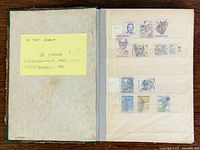 Album cover and index note showing contents