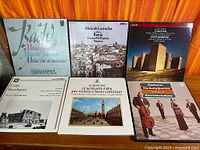 All six vinyl box sets front view