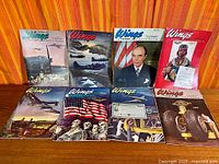 All eight magazines front covers