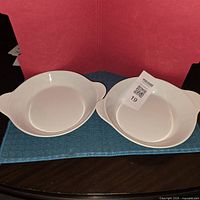 Both Bodum au gratin plates side by side