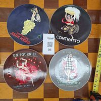 All four plates laid out