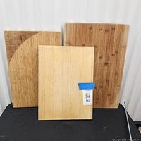 Three cutting boards front view