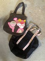 Overall view of both tote bags