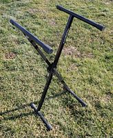 Stand set up on grass showing overall form