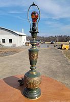 Full lamp with harp and finial