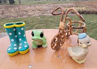 Group shot of all four planters on tabletop