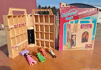 Playset opened with dolls and accessories displayed