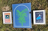 All three items side-by-side on grass