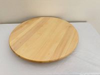Top view of wooden Lazy Susan