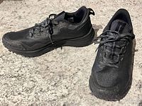 Side and top view of both shoes showing overall condition, upper materials and laces