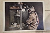 Full view of entire Ken Danby "Delicious" poster