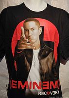Front view showing entire Eminem Recovery graphic and text