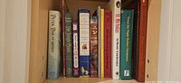 Shelf segment showing Peter Pan and Wendy, The Jungle Book, Charlotte’s Web, Mary Poppins titles and others