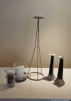 Group shot of all candle holders