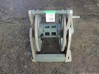 Front view of AMES ReelEasy hose reel showing frame and handle