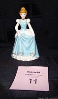 Front view of ceramic Cinderella figurine