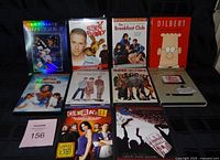 All nine DVD cases visible with titles