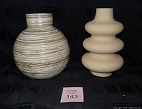 Front view of both vases together