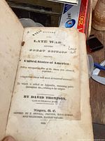 Title page showing full title, author David Thompson, printer F. Sewell, Niagara, 1832