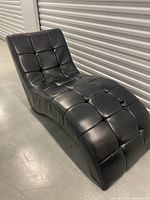 Front angled view showing full chaise lounge