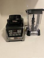 Motor base and pitcher with blade shown together