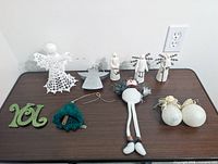 Group shot showing all ten holiday items on tabletop