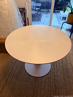 Overhead view showing full round top surface